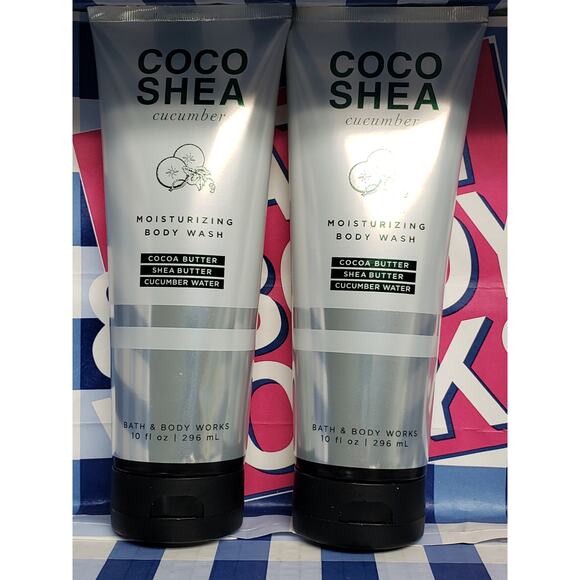 BBW CoCo Shea Cucumber Moisturizing Body Wash - Set of 2 - Picture 1 of 2